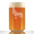 Rooster - Cute Funny Beer Can Pint Glass, Etched Sayings - Cute Farmhouse Décor Gifts for Lovers of Roosters, Chickens, and Beer